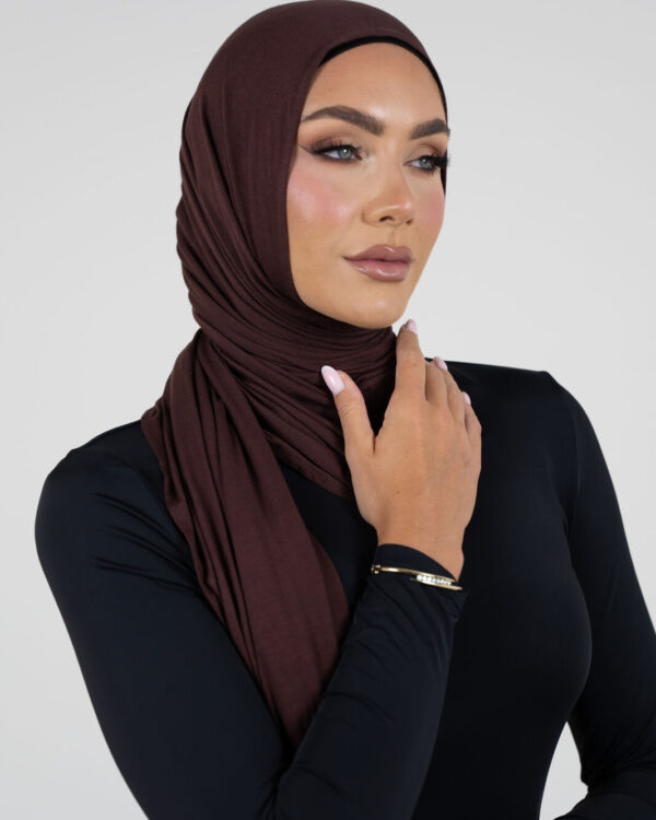 Chocolate Instant Jersey Hijab