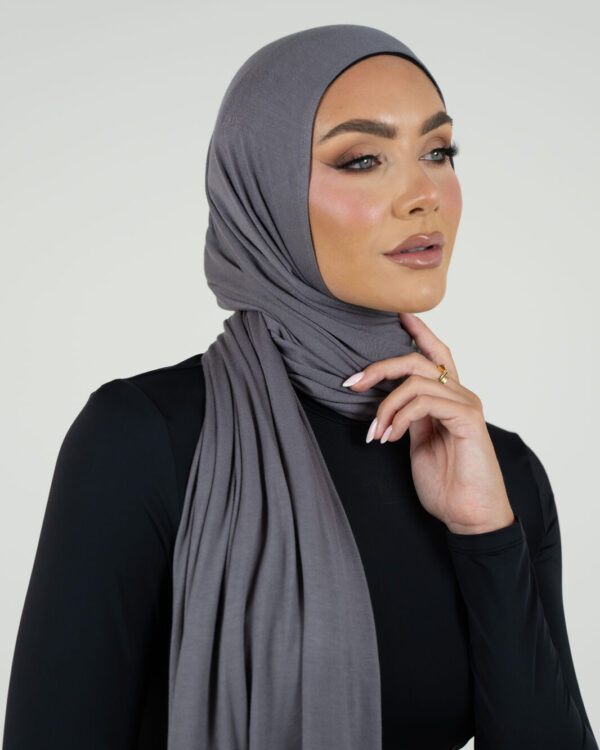 Charcoal Instant Jersey Hijab